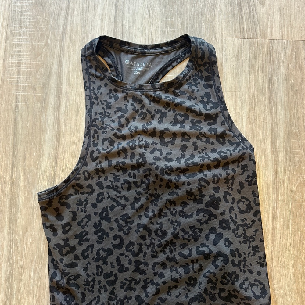 Athleta Dark Leopard Print Tank Top